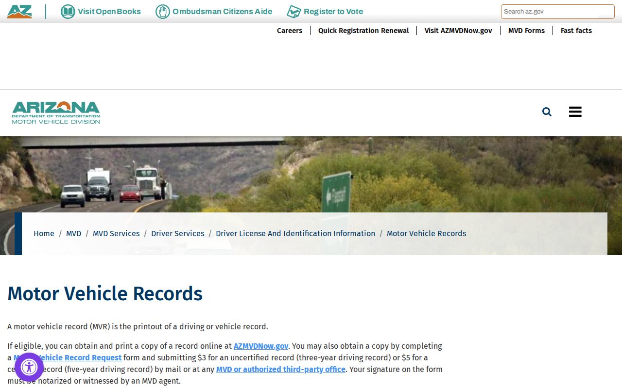 Apache County civil docket and separate Arizona MVD record process