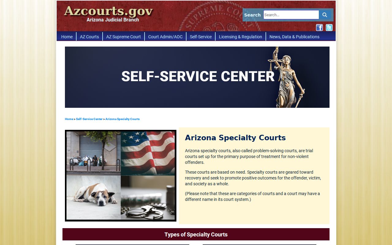 Eagar court docket routing to the Apache County specialty court directory