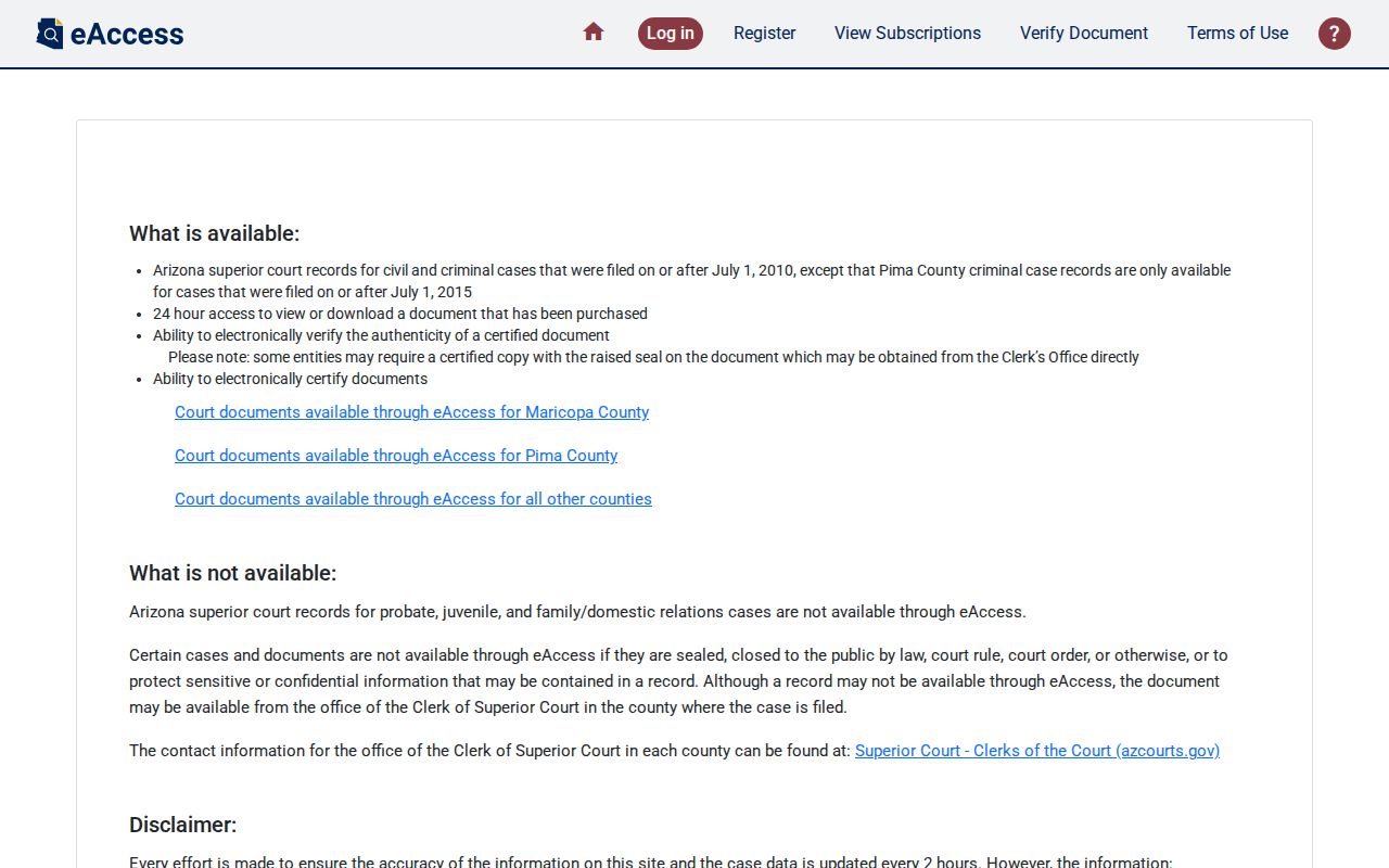 Apache County case search eAccess application